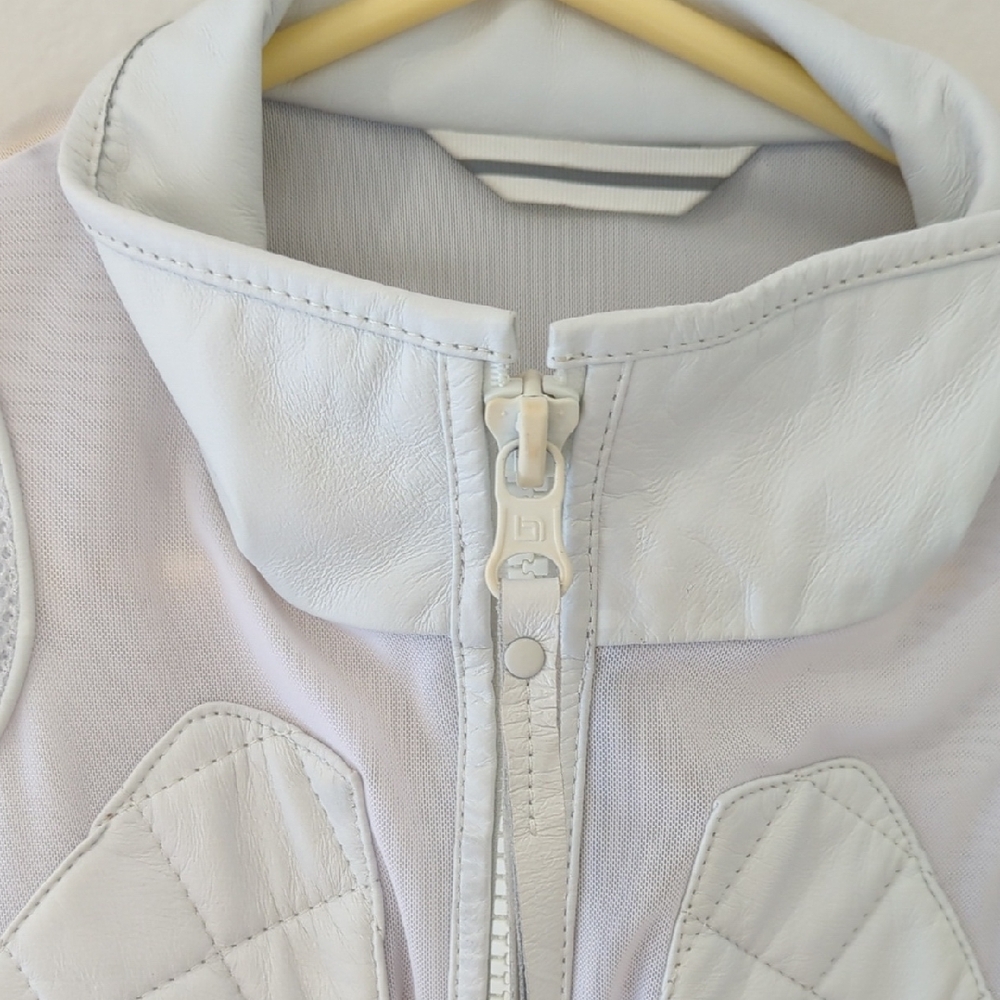 🩷Blanc Noir Quilted White Moto Jacket🩷 - Picture 7 of 12